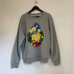 The Simpsons Christmas Wreath Sweater Size 2X